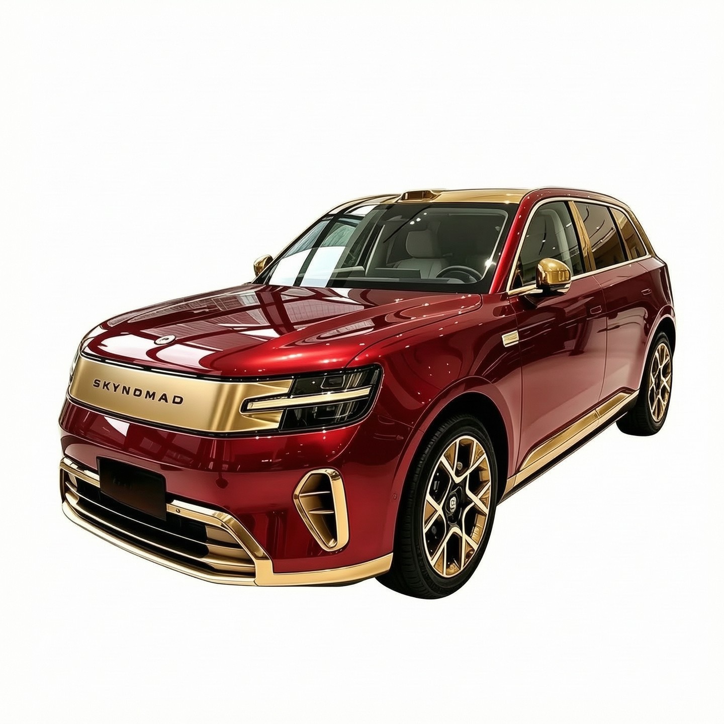 Car with a clean white background