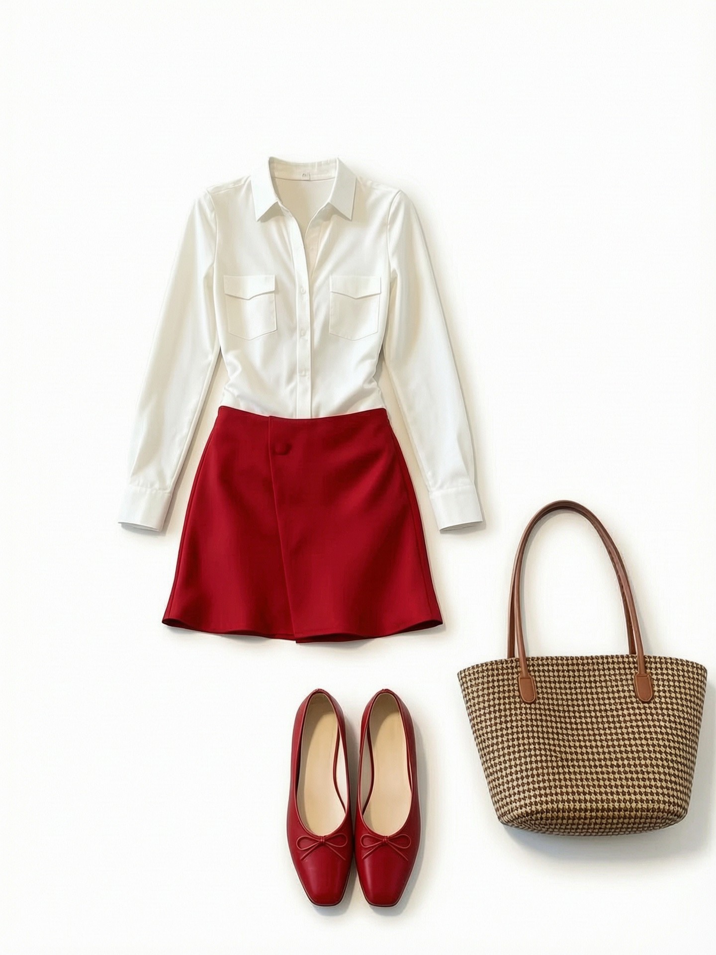 Clothes with a clean white background